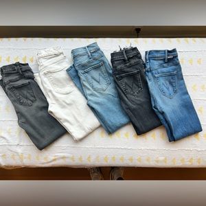 Bundle of 5 Mother jeans size 24